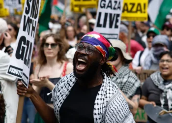 Thousands storm Manhattan calling for ‘global intifada,’ a phrase with a pending violence designation