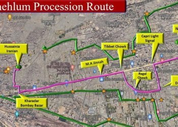 Karachi traffic plan for Chehlum procession