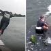 Female police officer leaps into water, fights career criminal before making arrest, video shows