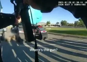 Dramatic video shows Nevada casino gunman immediately opening fire on responding officers