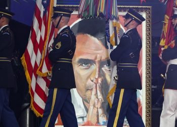 Charlie Kirk memorial service at Arizona’s State Farm Stadium: Photos