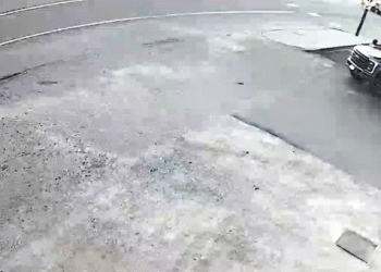 Nebraska man narrowly avoids getting run over by out-of-control vehicle at gas station