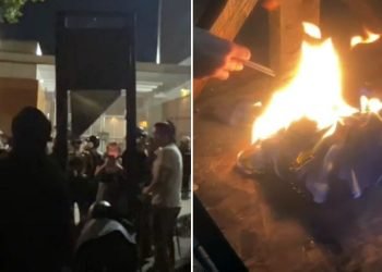ICE slams ‘unhinged behavior’ of Portland protesters who rolled out guillotine in front of field office
