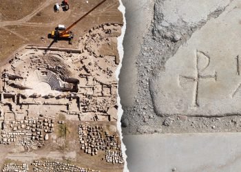 2,000-year-old Roman hall plus Christian symbols unearthed in biblical city from Book of Revelation